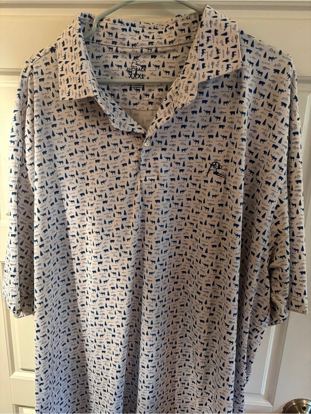 Rhoback 3XL - Wilderness Print Polo